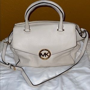 Michael Kors cream leather bag